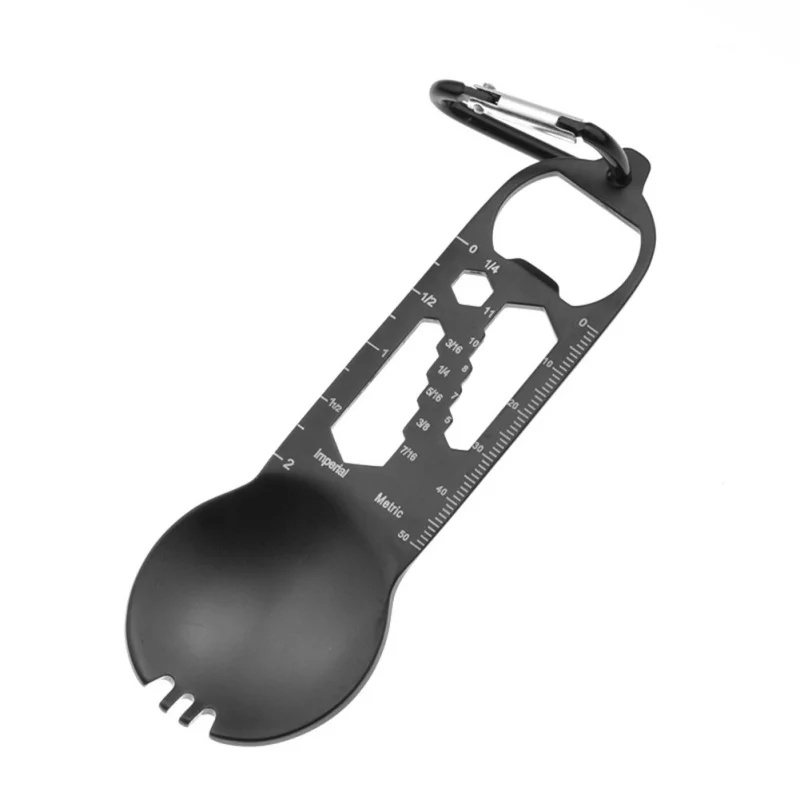 Multi-functional Outdoor Tools Stainless Steel Spork Camping Survival EDC Kit Practical Fork Spoon Bottle/Can Opener Spanner
Multi-functional Outdoor Tools Stainless Steel Spork Camping Survival EDC Kit Practical Fork Spoon Bottle/Can Opener Spanner