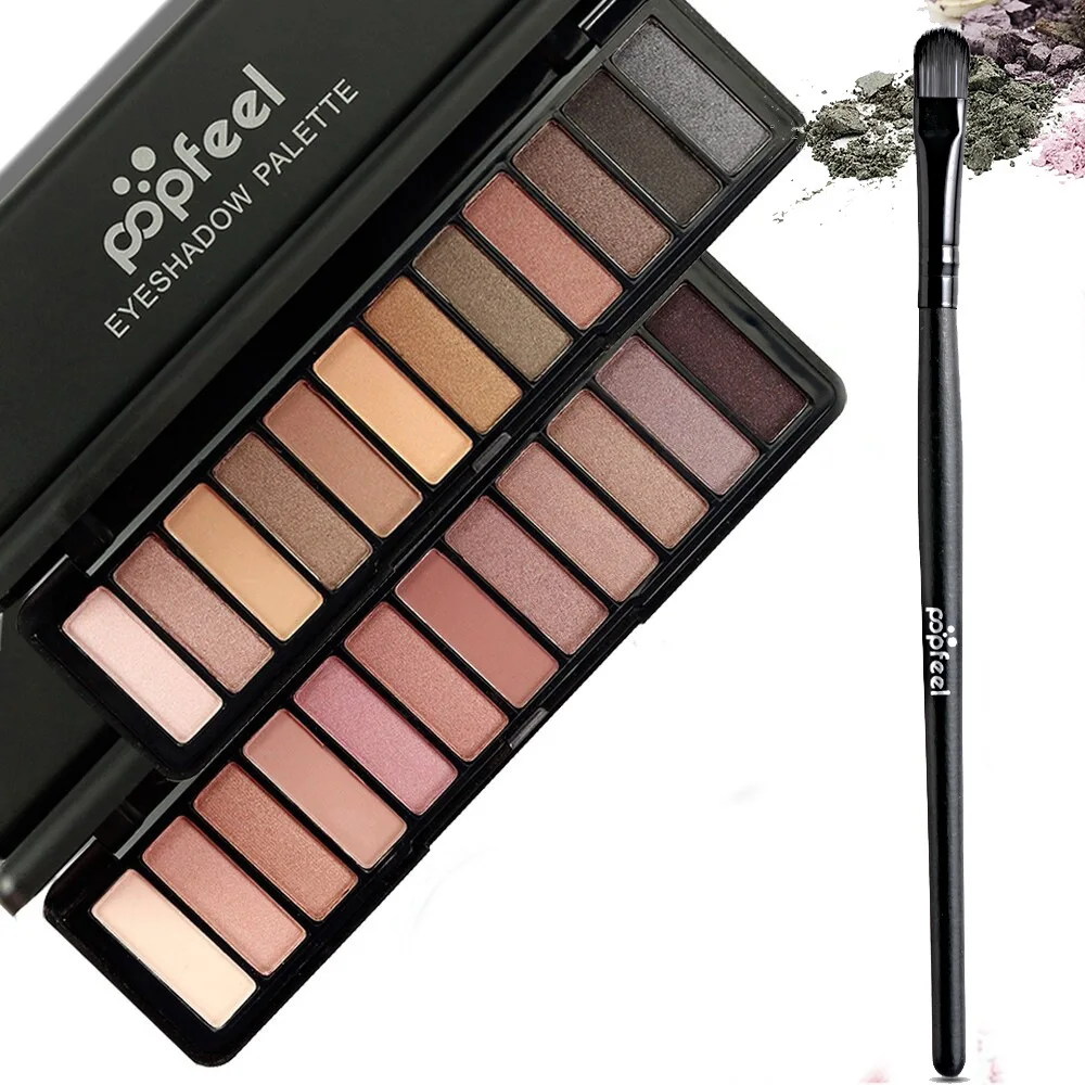 12 Color Professional Make Up Matte Eyeshadow Pallette Makeup Waterproof Shimmer Glitter Eye Shadow Cosmetics With Eye Brush
12 Color Professional Make Up Matte Eyeshadow Pallette Makeup Waterproof Shimmer Glitter Eye Shadow Cosmetics With Eye Brush