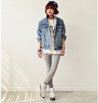 Women Denim Jacket Cotton Jeans Coat Vintage Long Sleeve Outerwear Lady Loose Slim Jacket
Women Denim Jacket Cotton Jeans Coat Vintage Long Sleeve Outerwear Lady Loose Slim Jacket