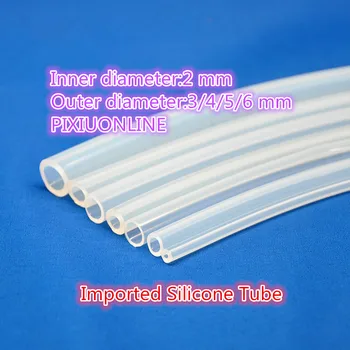 1PCS YT828 Imported Silicone Tube ID 2 mm* OD 3/4/5/6 mm Food Grade Capillary Transparent Hose Plumbing Hoses 1Meter
1PCS YT828 Imported Silicone Tube ID 2 mm* OD 3/4/5/6 mm Food Grade Capillary Transparent Hose Plumbing Hoses 1Meter