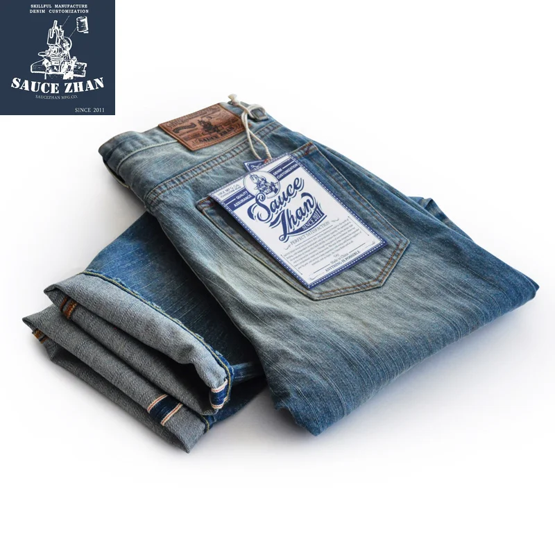 SauceZhan RedLine Washed in Old Water with Paste Primary Jeans Denim Straight Tube Jeans Men's Retro Americana Serge
SauceZhan RedLine Washed in Old Water with Paste Primary Jeans Denim Straight Tube Jeans Men's Retro Americana Serge