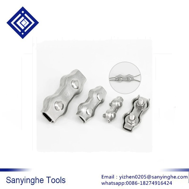 High quality 304 Stainless Steel Wire Rope Clamp Double Decorative Clip Brake line Chuck (M2/M3/M4/M5/M6/M8)
High quality 304 Stainless Steel Wire Rope Clamp Double Decorative Clip Brake line Chuck (M2/M3/M4/M5/M6/M8)