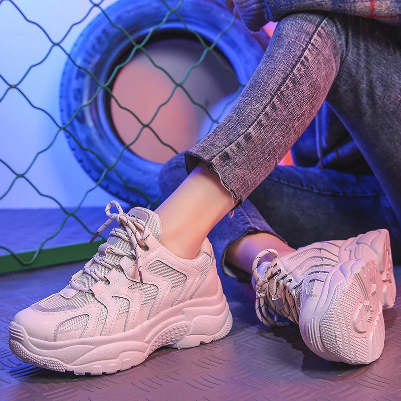 Women Shoes Breathable Chunky Sneakers White Dad Shoes Female Platform Vulcanize Shoes Casual Krasovki Chaussures Femme Basket
Women Shoes Breathable Chunky Sneakers White Dad Shoes Female Platform Vulcanize Shoes Casual Krasovki Chaussures Femme Basket