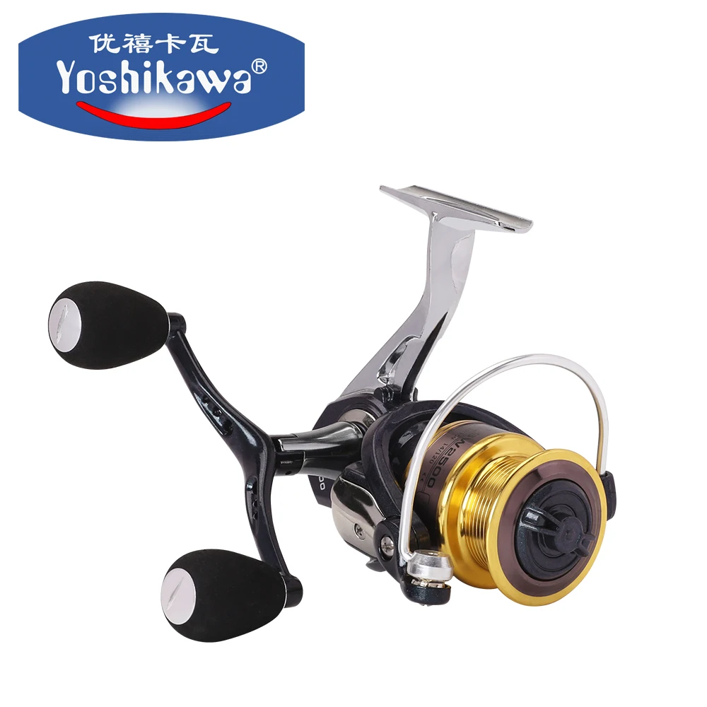 2500 Series 5:1 Speed Ratio 10+1BB Spinning Fishing Reel Double Handles Metal Left Right Hand Boat Beach Fishing Reels Wheels
2500 Series 5:1 Speed Ratio 10+1BB Spinning Fishing Reel Double Handles Metal Left Right Hand Boat Beach Fishing Reels Wheels