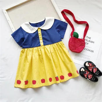 Snow White Cosplay Dresses for baby Girls Party Princess Dress Children's Dress+bag
Snow White Cosplay Dresses for baby Girls Party Princess Dress Children's Dress+bag