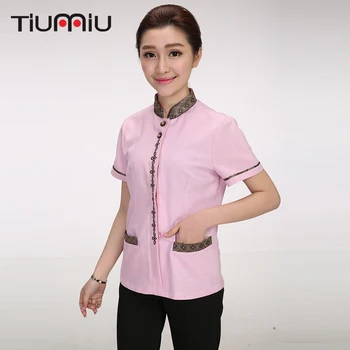 Hotel Cleaning Uniforms Short-sleeved Workwear Uniforms Linen Collar Waiter Waitress Housekeeping Traditional Jacket Summer Tops
Hotel Cleaning Uniforms Short-sleeved Workwear Uniforms Linen Collar Waiter Waitress Housekeeping Traditional Jacket Summer Tops