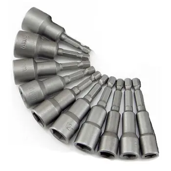 10PCs 1/4inch Diameter 6mm-19mm Hex Shank Bit Socket Magnetic Set Drill Bit Tool
10PCs 1/4inch Diameter 6mm-19mm Hex Shank Bit Socket Magnetic Set Drill Bit Tool