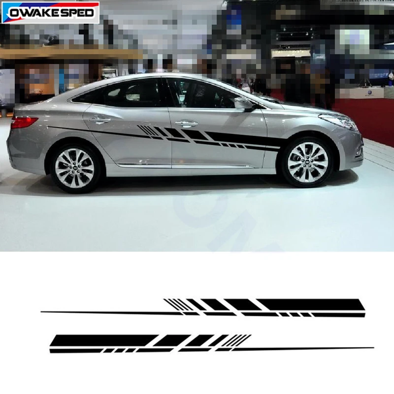 Racing Sport Stripes Car Styling Door Side Decor Stickers Auto Body Customized Decal 280cm x 16cm A Pair Whole Sedan Hatchback
Racing Sport Stripes Car Styling Door Side Decor Stickers Auto Body Customized Decal 280cm x 16cm A Pair Whole Sedan Hatchback
