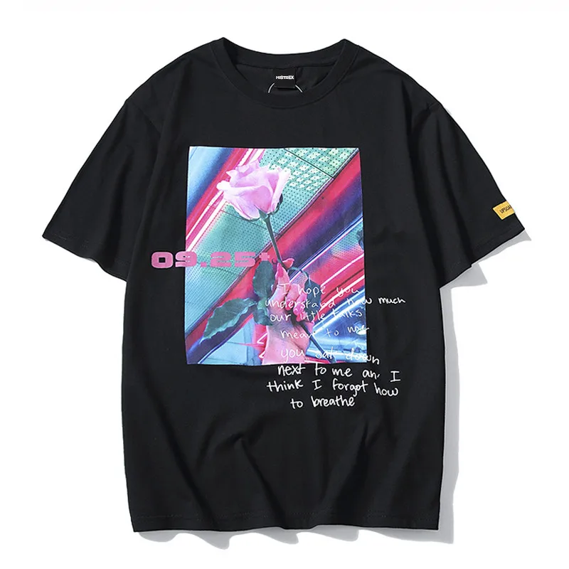 2019 SS Mens Hipster Rose Flower Casual T Shirt Summer Rose Lover Letter Short Sleeve Cotton T Shirts Male Crewneck Tee Shirt
2019 SS Mens Hipster Rose Flower Casual T Shirt Summer Rose Lover Letter Short Sleeve Cotton T Shirts Male Crewneck Tee Shirt