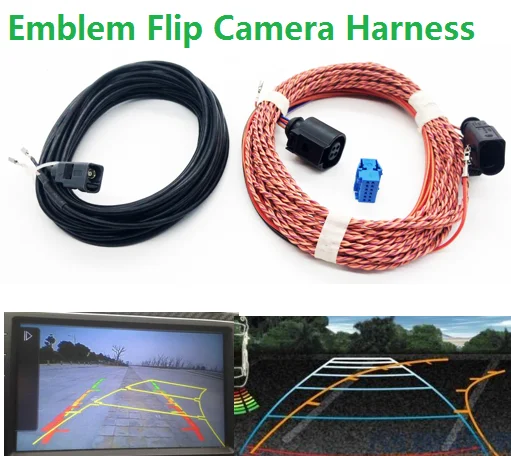 For VW Emblem Flip Rear View Reversing Trajectory Camera Harness RVC track Connect wiring harness For VW MQB Golf 7 Passat B8
For VW Emblem Flip Rear View Reversing Trajectory Camera Harness RVC track Connect wiring harness For VW MQB Golf 7 Passat B8
