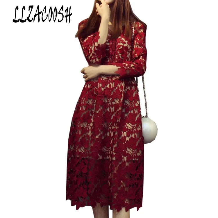 Self Portrait 2018 ladies summer dress white/red/wine red /violet lace crochet dress hollow out v-neck elegant dress
Self Portrait 2018 ladies summer dress white/red/wine red /violet lace crochet dress hollow out v-neck elegant dress
