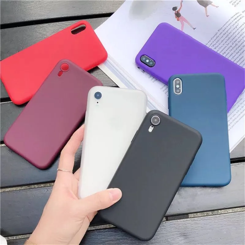 Luxury Color Mobile Phone case Soft Shell for iPhone 7 plus 8 6 6s X XS max XR Case Shockproof TPU Silicone Back Cover Capa
Luxury Color Mobile Phone case Soft Shell for iPhone 7 plus 8 6 6s X XS max XR Case Shockproof TPU Silicone Back Cover Capa