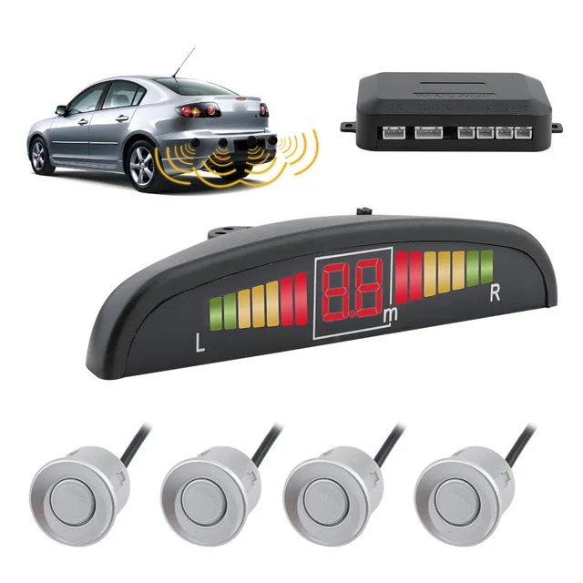 4 Sensors Buzzer LED Parking Sensor Kit Display Car Reverse Backup Radar Monitor System 12V
4 Sensors Buzzer LED Parking Sensor Kit Display Car Reverse Backup Radar Monitor System 12V