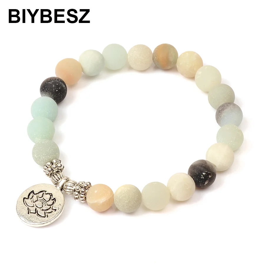 Matte Amazonite Stone Strand Bracelet Yoga Chakra Mala Bracelet OM Lotus Women Men Beaded Charm Bracelets Handmade Jewelry Gifts
Matte Amazonite Stone Strand Bracelet Yoga Chakra Mala Bracelet OM Lotus Women Men Beaded Charm Bracelets Handmade Jewelry Gifts