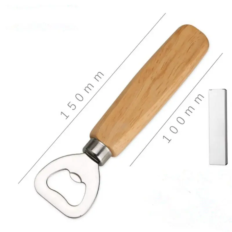 Stainless Steel Bear Bottle Opener Simple Opener With Rubber Wood Handle Bottle Opener Bar Tool F20173494
Stainless Steel Bear Bottle Opener Simple Opener With Rubber Wood Handle Bottle Opener Bar Tool F20173494
