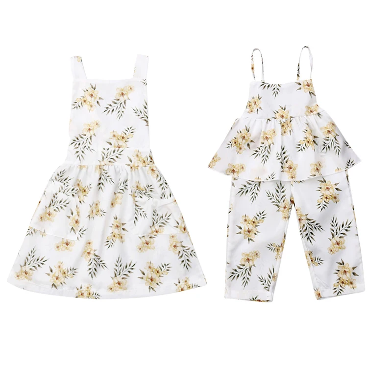 Big/Little Sister Family Matching Dress Romper Infant Kids Baby Girls Clothes Sleeveless Flowers Print Clothes
Big/Little Sister Family Matching Dress Romper Infant Kids Baby Girls Clothes Sleeveless Flowers Print Clothes