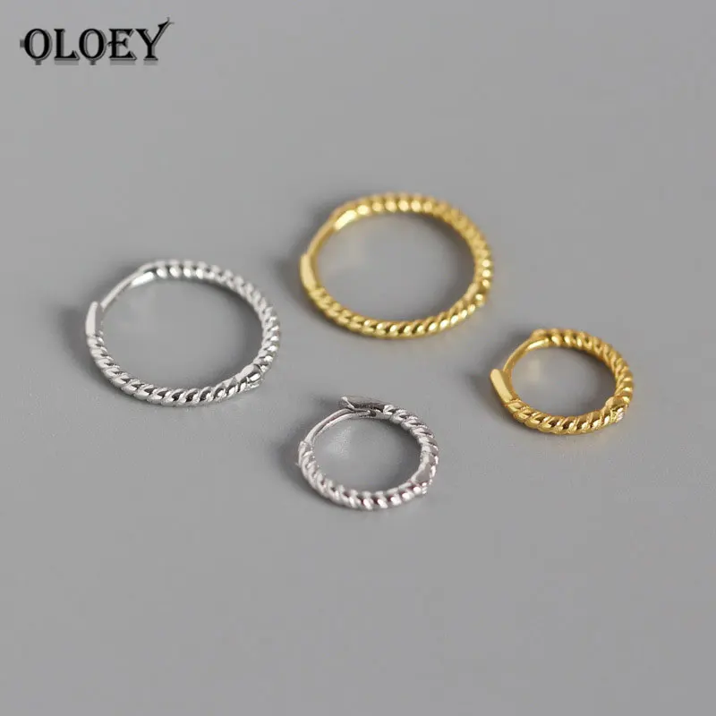 YPAY Genuine 925 Sterling Silver Circle Hoop Earrings for Women Simple INS Geometric Twisted Brinco Korean Fine Jewelry YME469
YPAY Genuine 925 Sterling Silver Circle Hoop Earrings for Women Simple INS Geometric Twisted Brinco Korean Fine Jewelry YME469