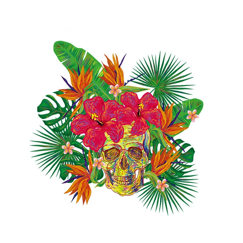 Iron Appliques For Clothing Skull And Flowers Heat Transfer Washable Diy Accessory New Design Clothing Deco Clothes Applique
Iron Appliques For Clothing Skull And Flowers Heat Transfer Washable Diy Accessory New Design Clothing Deco Clothes Applique
