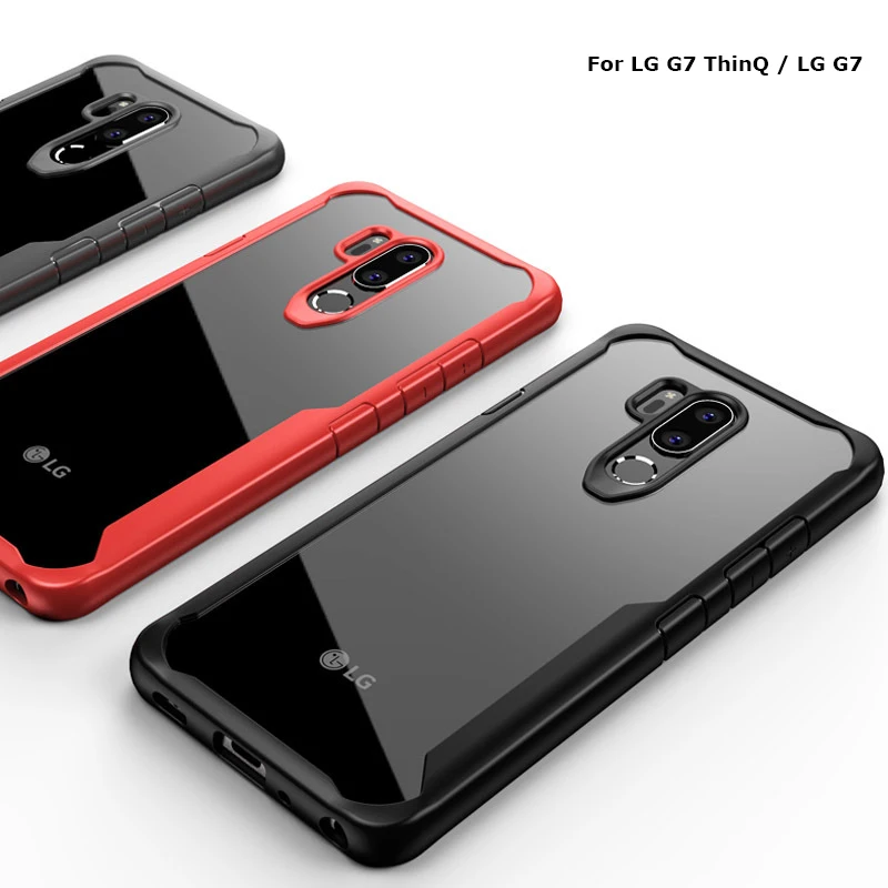 For LG G7 ThinQ Case Soft Silicone+Transparent PC Armor Back Cover Funda Capa For LG G7 G710 G7 Fit 6.1'' Anti-Shock Phone Shell
For LG G7 ThinQ Case Soft Silicone+Transparent PC Armor Back Cover Funda Capa For LG G7 G710 G7 Fit 6.1'' Anti-Shock Phone Shell