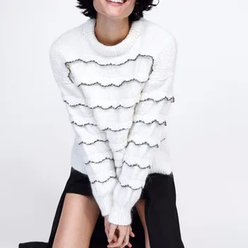 Casual Autumn winter 2019 women sweaters and pullovers ruffles long sleeve knitted sweater pullover female white slim jumpers
Casual Autumn winter 2019 women sweaters and pullovers ruffles long sleeve knitted sweater pullover female white slim jumpers