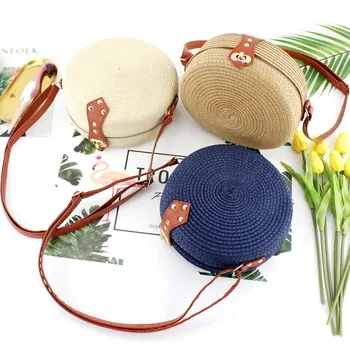 Retro Style Straw Woven Messenger Bag Makeup Storage Rattan Beautiful Round Shape Women Crossbody Storage Bag
Retro Style Straw Woven Messenger Bag Makeup Storage Rattan Beautiful Round Shape Women Crossbody Storage Bag
