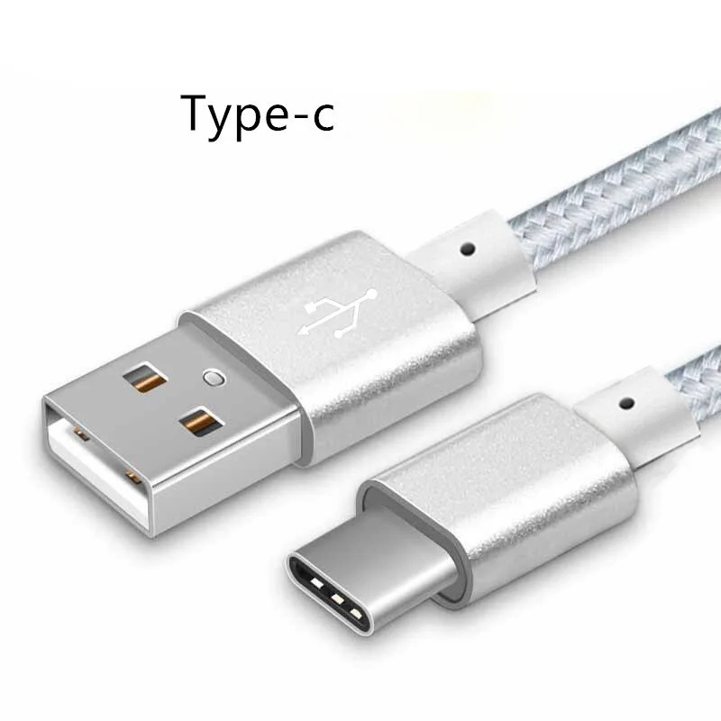 Original USB Type C font b Cable b font Nylon Line and Metal Plug font b