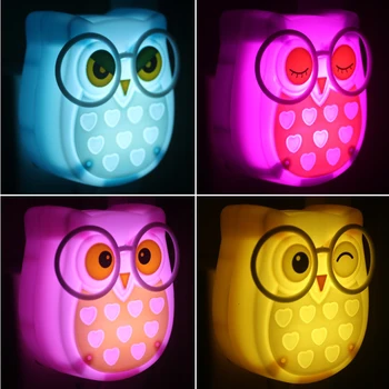 4 Colors Mini Owl Led Night light Auto Sensor Light Control Lamp EU US Plug Child Kid Baby Bedside Bird Light Socket night light
4 Colors Mini Owl Led Night light Auto Sensor Light Control Lamp EU US Plug Child Kid Baby Bedside Bird Light Socket night light