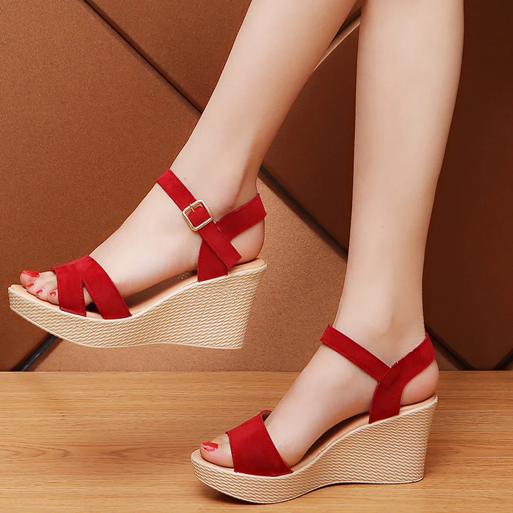 Women Summer Platform Sandals Female Fish Mouth Platform High Heels Wedge Shoes Lady Sexy Buckle Slope Sandals
Women Summer Platform Sandals Female Fish Mouth Platform High Heels Wedge Shoes Lady Sexy Buckle Slope Sandals