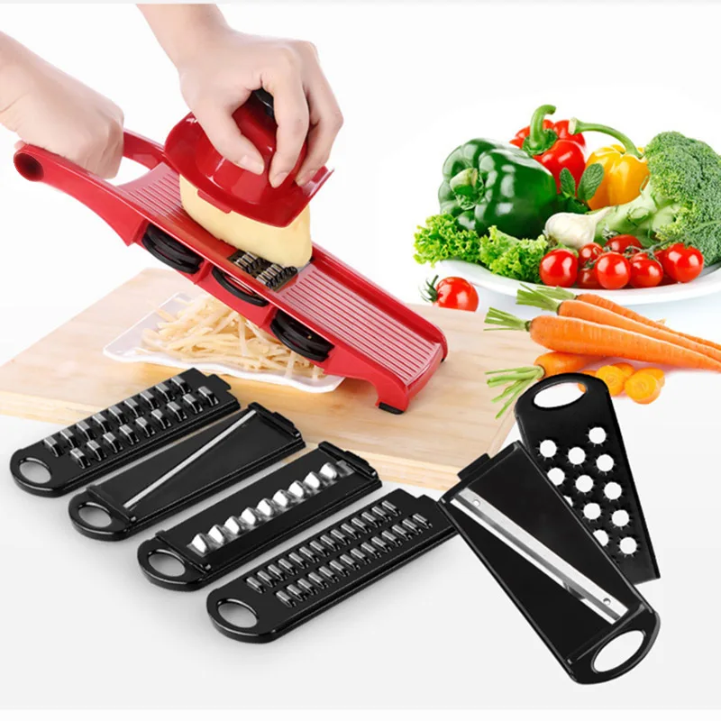 Vegetable Cutter with Steel Blade Mandoline Slicer Potato Peeler Carrot Cheese Grater vegetable slicer Kitchen Accessories
Vegetable Cutter with Steel Blade Mandoline Slicer Potato Peeler Carrot Cheese Grater vegetable slicer Kitchen Accessories