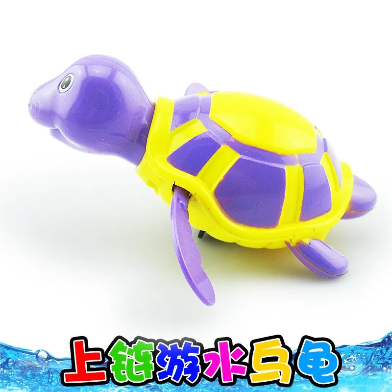 Clockwork Toy Wind Up Crocodile Toy Turtles Water Swim Kid Bath Pool Tub Animal Education Wind Up Toys For Children Random Color