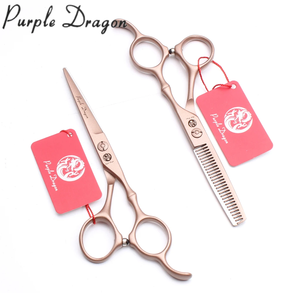 5.5" 16cm JP 440C Purple Dragon Rose Gold Professional Hairdressing Scissors Thinning Shears Normal Scissors Hair Scissors Z9030
5.5" 16cm JP 440C Purple Dragon Rose Gold Professional Hairdressing Scissors Thinning Shears Normal Scissors Hair Scissors Z9030