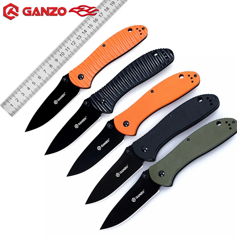 

Ganzo G7393 Utility Folding Knife 440C Blade G10 Handle Hunting Outdoor Camping Survival Tactical Military Edc Knifes G7393P