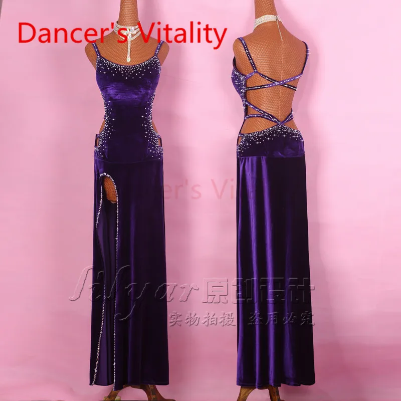 2017 Diamond Latin Dance Dress Women Harness Back Opening Salsa Tango Rumba Flamengo Ballroom Latin Dance Competition Costumes
2017 Diamond Latin Dance Dress Women Harness Back Opening Salsa Tango Rumba Flamengo Ballroom Latin Dance Competition Costumes