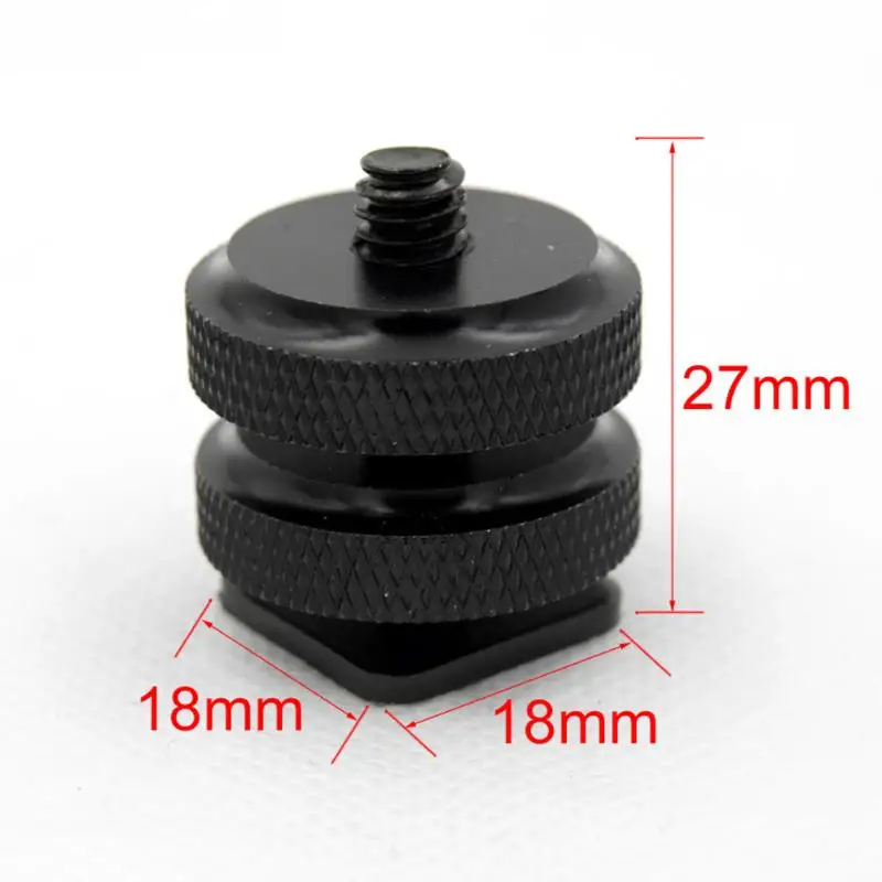 Aluminum Metal Black 1/4 Inch Tripod Mount Screw To Flash Camera Hot Cold Shoe Adapter Screw Adapter Tripod Accessories
Aluminum Metal Black 1/4 Inch Tripod Mount Screw To Flash Camera Hot Cold Shoe Adapter Screw Adapter Tripod Accessories