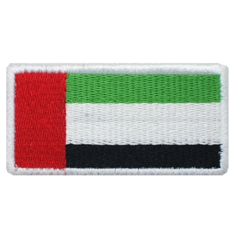 1PCS Full Embroidery United Arab Emirates Flag Patch Backpack Bag Jacket Armband Badge Hook and Loop Double Side 8cm * 4cm
1PCS Full Embroidery United Arab Emirates Flag Patch Backpack Bag Jacket Armband Badge Hook and Loop Double Side 8cm * 4cm