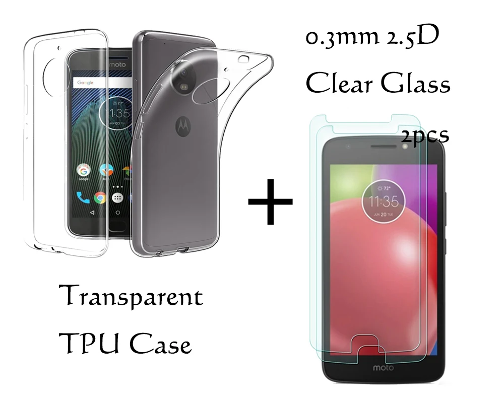 Прозрачный силиконовый чехол из ТПУ для Motorola Moto E4 / Plus 2 го поколения мягкий 0 3 мм