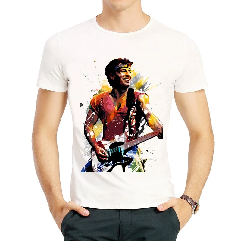 Bruce Springsteen T-Shirt White Color Short Sleeved Mens Bruce Springsteen Logo T Shirt Top Tees tshirts Casual Fans T-shirt
Bruce Springsteen T-Shirt White Color Short Sleeved Mens Bruce Springsteen Logo T Shirt Top Tees tshirts Casual Fans T-shirt