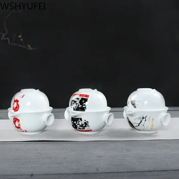 Traditional ceramic tea set and teapot kettle teacup porcelain portable Chinese Tea set travel tea set drinking utensils
Traditional ceramic tea set and teapot kettle teacup porcelain portable Chinese Tea set travel tea set drinking utensils