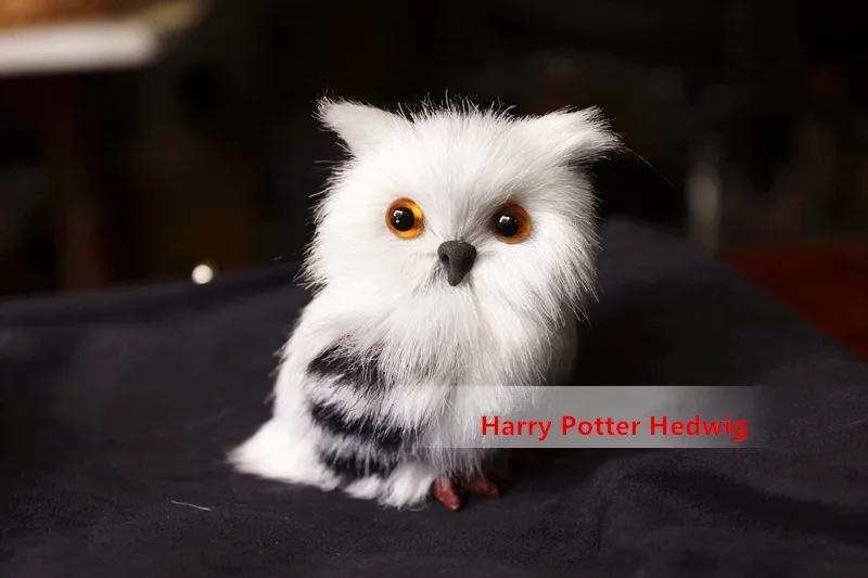 Image Harry Potter Toy Hedwig Snowy Owl Doll Simulation Plush HarryPotter Nighthawk Pet dolls Cosplay