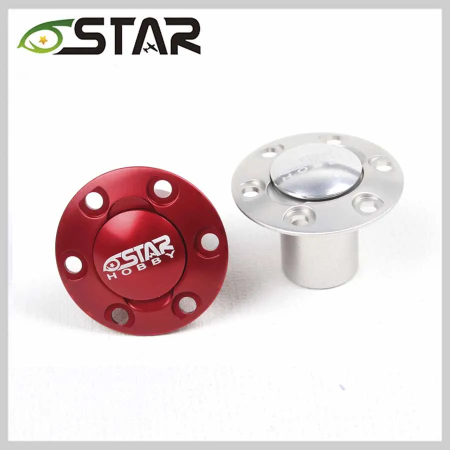 

6STARHOBBY CNC Oil Filler Fuel Tank Accessory For Gas Airplane (Out Diameter: 30mm) Red Silver Free Shipping