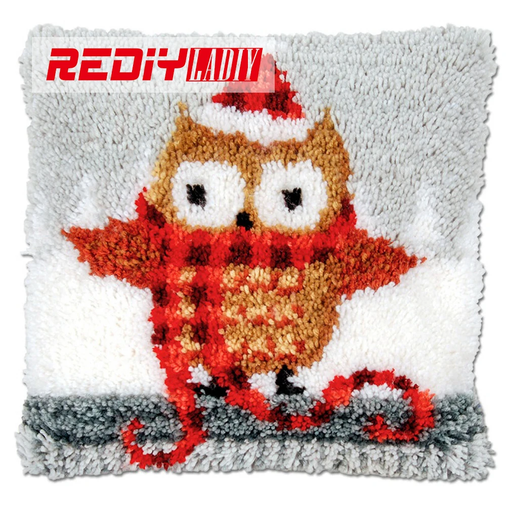 REDIY Latch Hook Cushion Grey Cat Latch Pillow Sofa Decor Crocheting Yarn Kits for Embroidery Pre-printed Color Canvas BZ805
REDIY Latch Hook Cushion Grey Cat Latch Pillow Sofa Decor Crocheting Yarn Kits for Embroidery Pre-printed Color Canvas BZ805