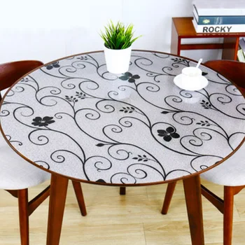 HAZY PVC Transparent Tablecloth Waterproof Round Table Cloths Protect the Desktop Soft Glass for Kitchen Home Decoration 
HAZY PVC Transparent Tablecloth Waterproof Round Table Cloths Protect the Desktop Soft Glass for Kitchen Home Decoration