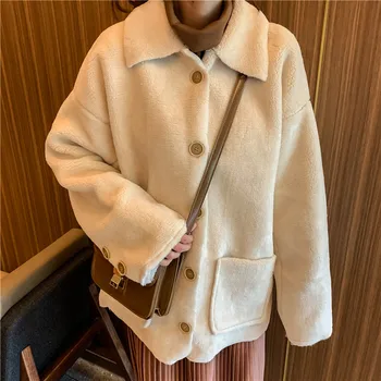 GRUIICEEN winter mid long coats and jackets women cashmere turn down collar warm thic jacket coat GY2018526 
GRUIICEEN winter mid long coats and jackets women cashmere turn down collar warm thic jacket coat GY2018526