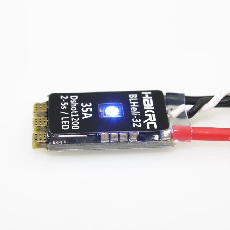 

HAKRC BLHeli_32 Bit 35A 2-5S ESC Built-in LED Support Dshot1200 Multishot for FPV RC Drone RC Model