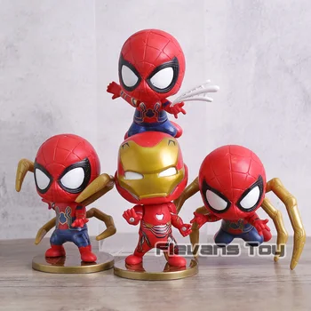 Avengers Infinity War 4pcs/set Q Version Spiderman Iron Spider Iron Man PVC Figures Toys Dolls Car Decoration Gift
Avengers Infinity War 4pcs/set Q Version Spiderman Iron Spider Iron Man PVC Figures Toys Dolls Car Decoration Gift