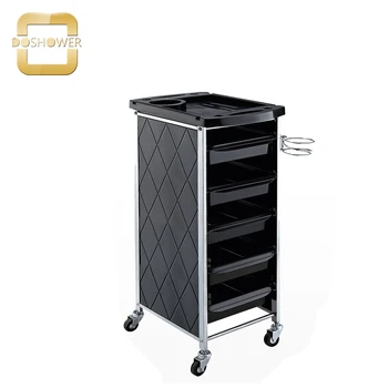 Doshower wood Beauty salon trolley with factory price wolesale
