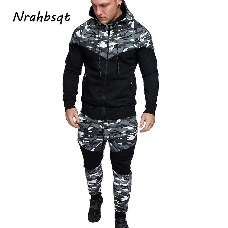 NRAHBSQT Winter Men Sport Set Camouflage Splice Hooded Zipper Clothing Pants Gym Training Jogging Camo Running Suits Men RS028
NRAHBSQT Winter Men Sport Set Camouflage Splice Hooded Zipper Clothing Pants Gym Training Jogging Camo Running Suits Men RS028