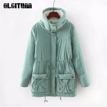 New Winter Warm Fashion Women Coat Sweet Candy Solid Color Large Lapel 2020 High Quality Cotton Coat with Pocket Belt Female
New Winter Warm Fashion Women Coat Sweet Candy Solid Color Large Lapel 2020 High Quality Cotton Coat with Pocket Belt Female