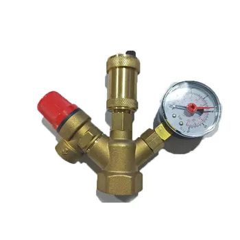 

Brass Boiler Valve DN25 Exhaust Safety Pressure Relief Valve with Pressure Gauge Boiler Safety Component System Pressure Valve