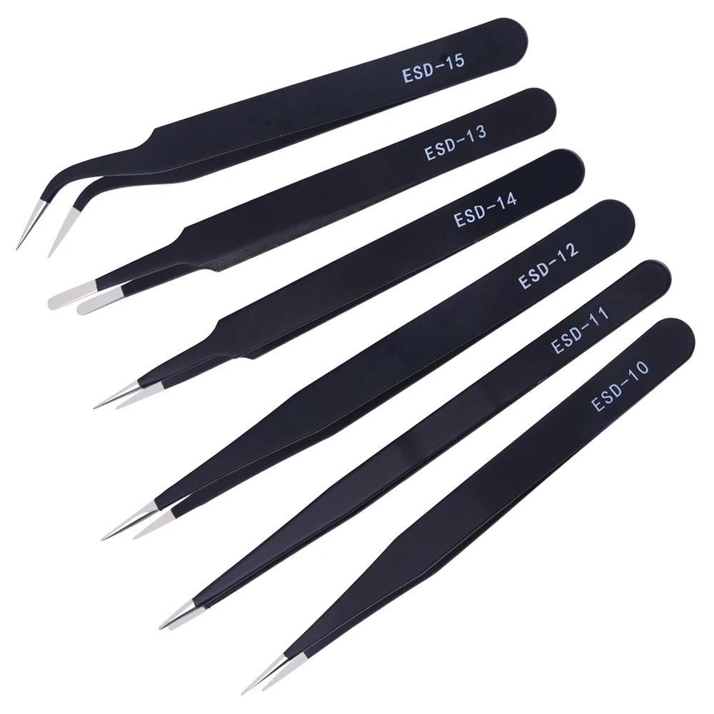 1pcs Black Stainless Steel Eyelash Tweezers Antistatic Sticker Clip For False Eyelashes Extension Rhinestone Picker JIESD10-15
1pcs Black Stainless Steel Eyelash Tweezers Antistatic Sticker Clip For False Eyelashes Extension Rhinestone Picker JIESD10-15